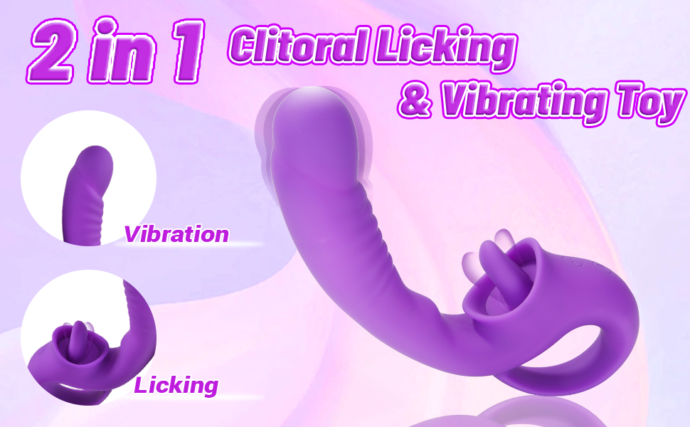 2in1 clitoral licking vibrator