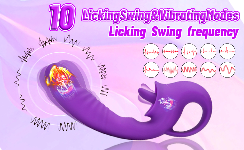 10 powerful licking & vibrating modes